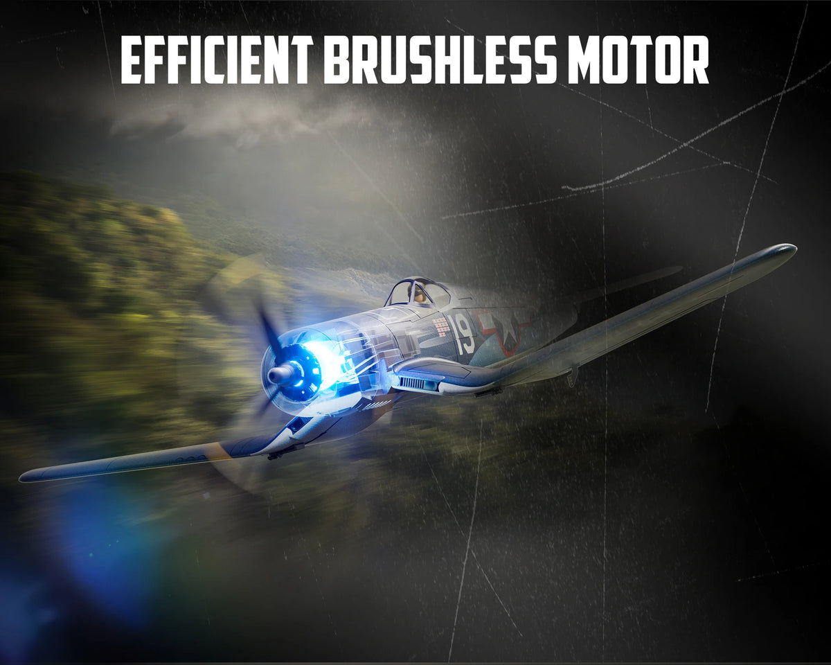 Volantex F4U Corsair 500mm brushless warbird with 2S and 3S power support
