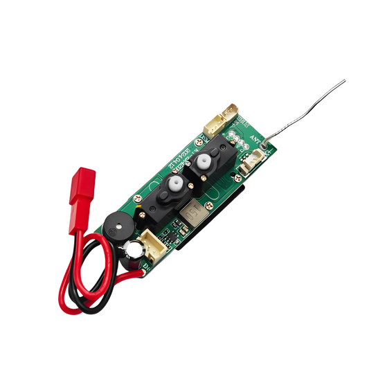 Receptor 4CH con giroscopio y servos para avión RC Volantex F4U Corsair 500 mm