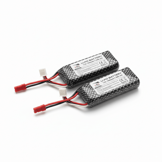 Xiaxiu H650 Tri-Mode RC-Flugzeug 7,4V 1000mAh 2S LiPo Akku (1/2/3er-Pack) – Doppelsatz Akku für zuverlässige Leistung.