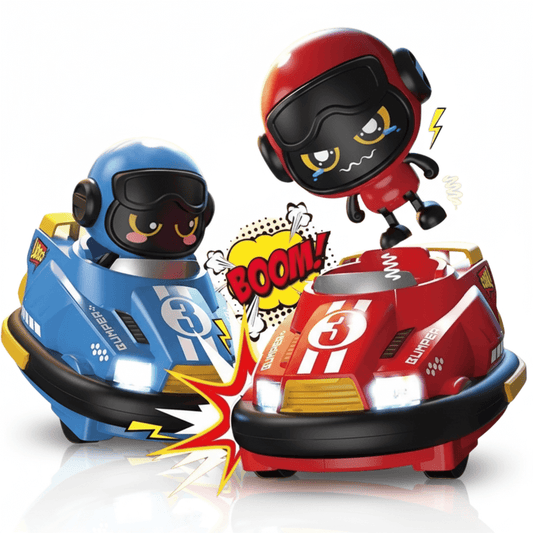 2-player RC drift kart toy main product image with collision and eject feature