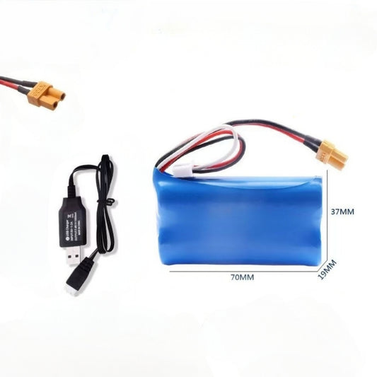 Batería recargable de 5000mAh XT30 con cable de carga para el transmisor RadioMaster TX16S Mark II V4.0