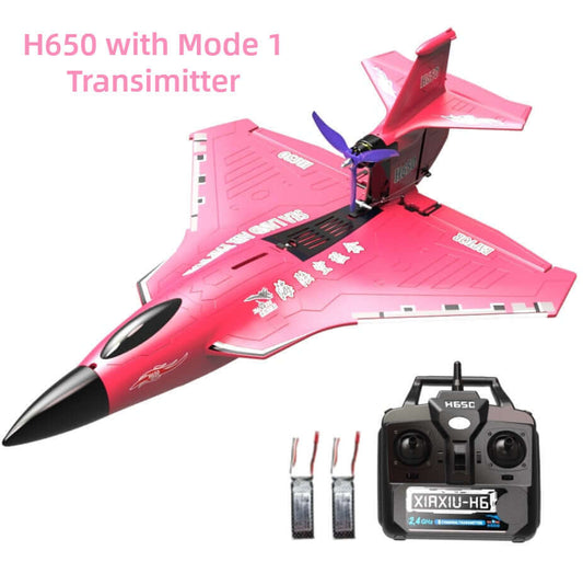 Xiaxiu H650 Raptor red RC plane spare parts set with Mode 1 transmitter