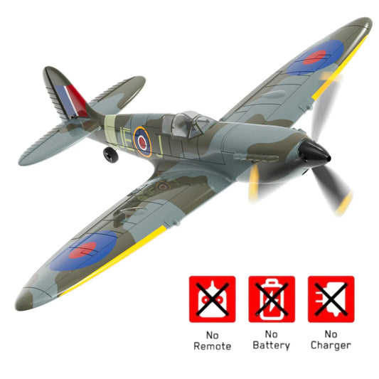 Immagine principale del prodotto aereo RC VolantexRC Blue Spitfire 4CH PNP senza radio, batteria e caricabatterie
